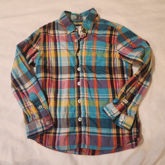 Peek Plaid Boys Button Down Shirt - Picture 1 of 3